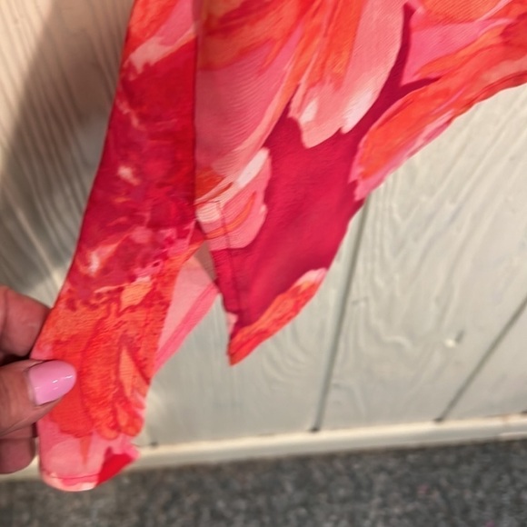 Maggie Barnes Beaded Asymmetrical Long Sleeve Blouse 1X - Picture 11 of 14